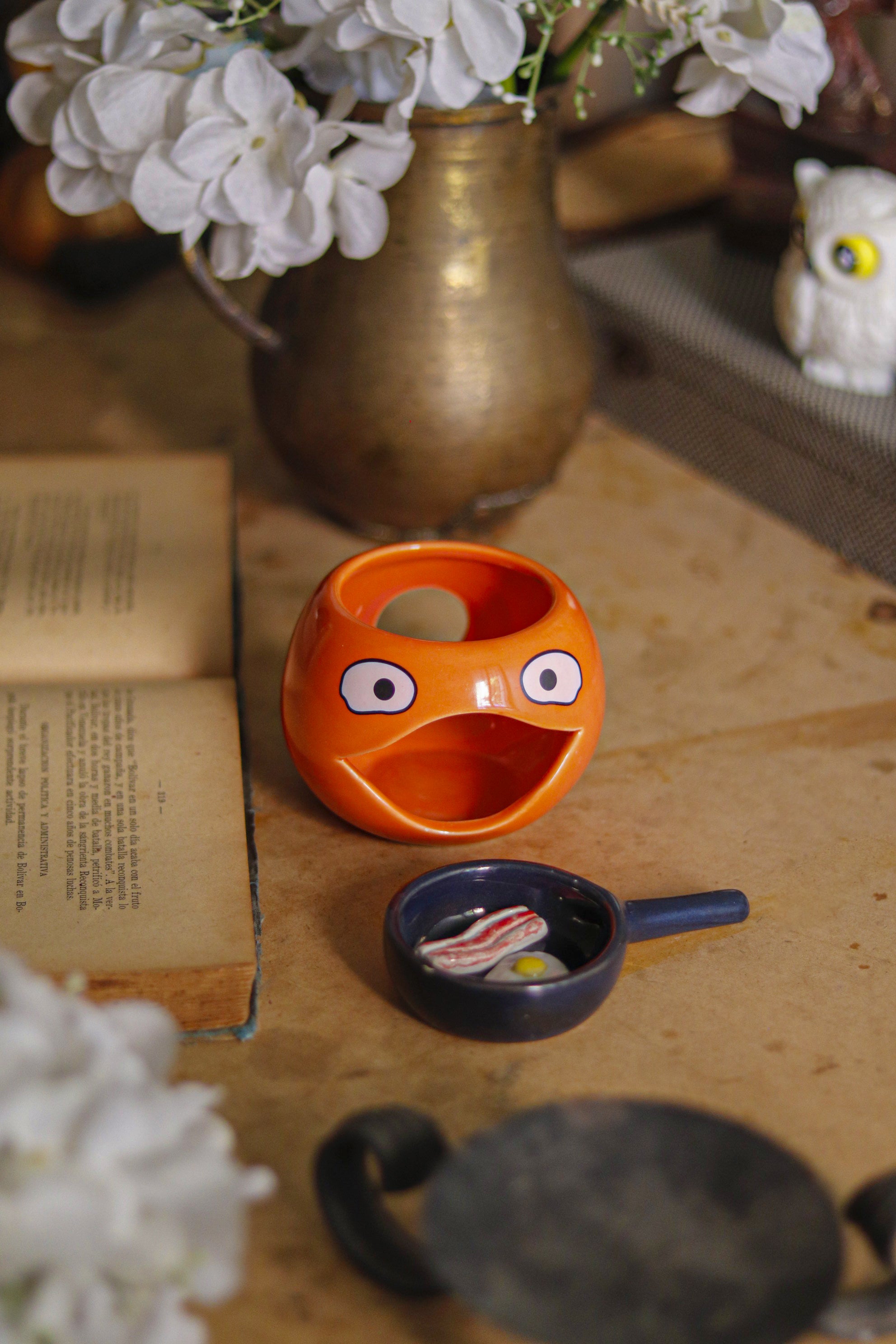 Kit Calcifer | Pebetero de Cerámica + Wax Melts