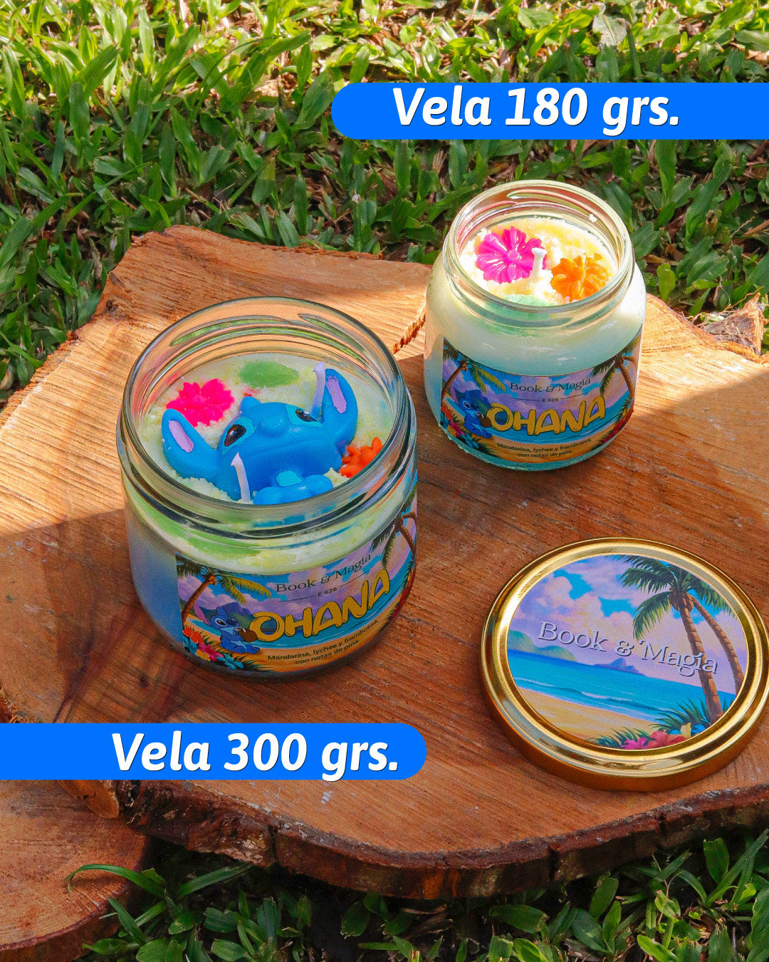 🌴✨ Vela OHANA – Edición Especial Stitch
