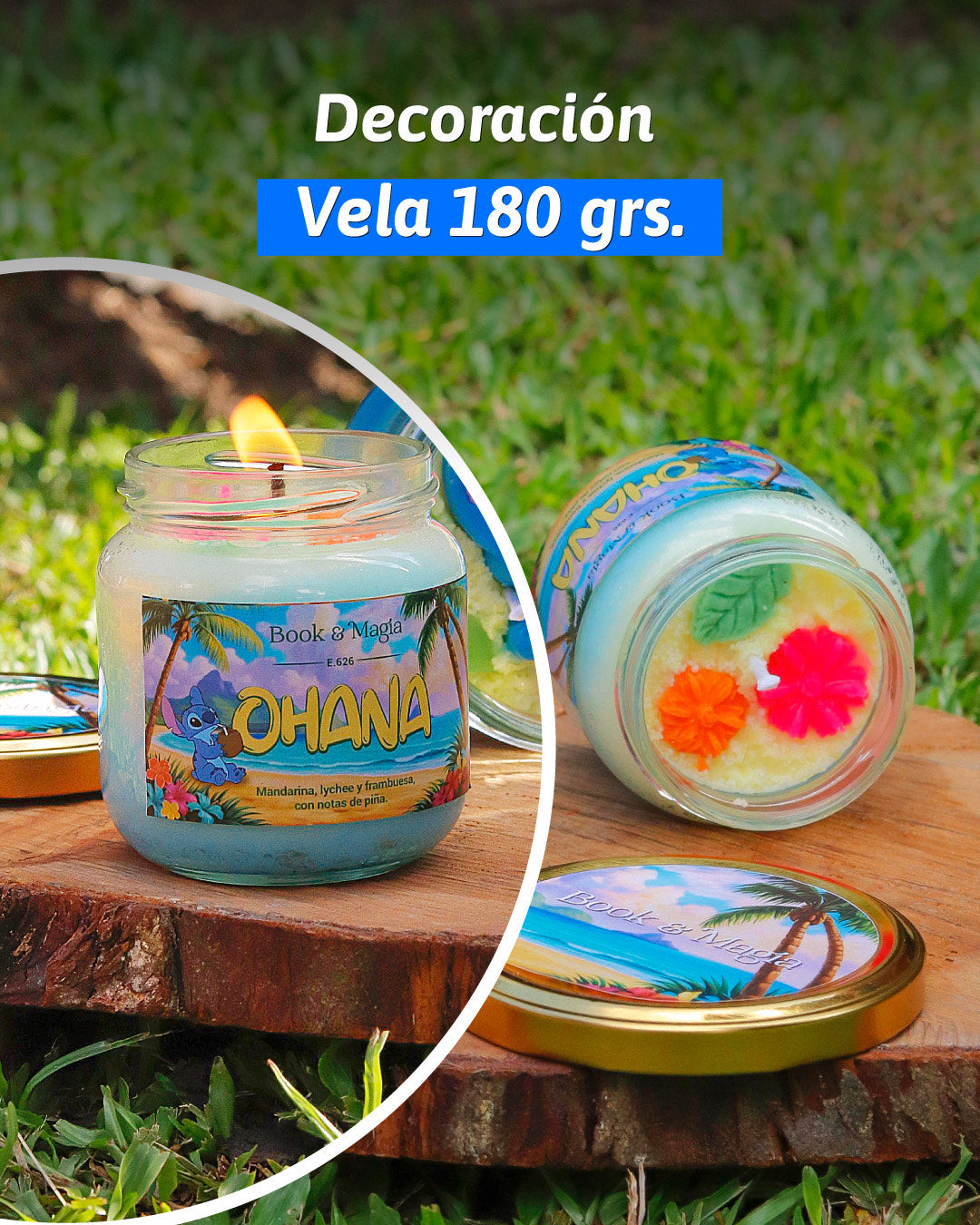 🌴✨ Vela OHANA – Edición Especial Stitch