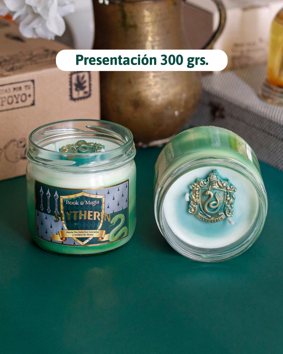 Vela inspirada en Slytherin 🐍